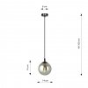 Lampa wisząca COSMO 1 BL  712/1 ( od 5 % rabatu w koszyku)